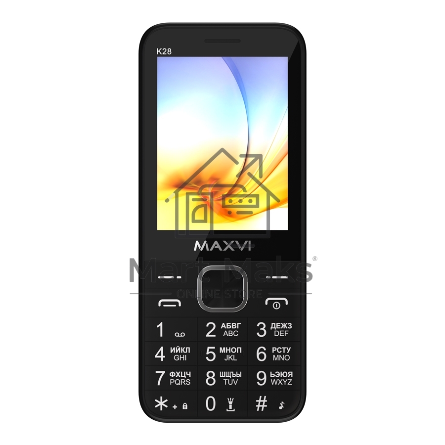 Мобильный телефон Maxvi K28 32/32Mb черный
