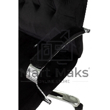 Кресло руководителя Бюрократ T-9928SL Fabric черный Italia Black, крестов. металл хром
