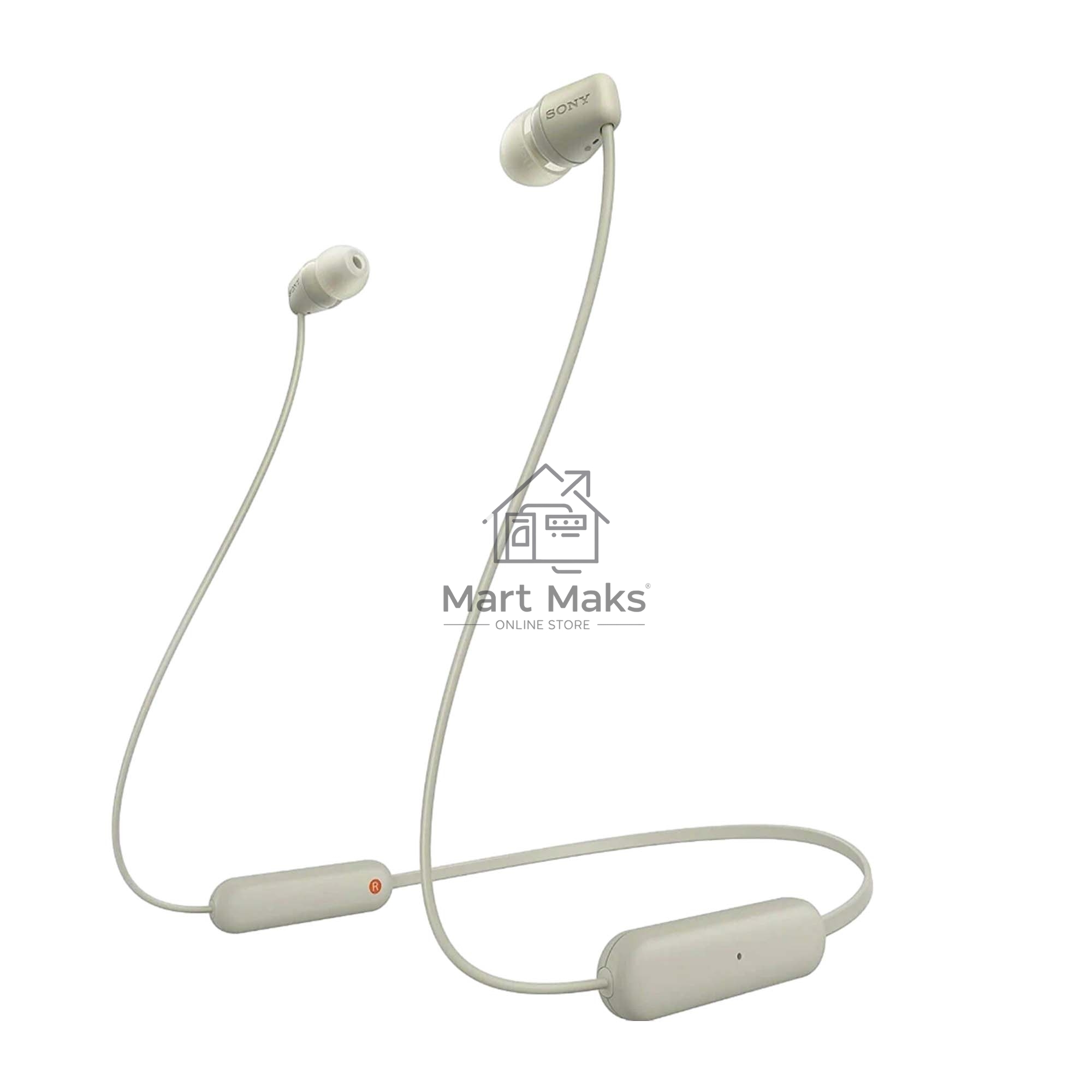 Наушники Sony WI-C100 бежевый