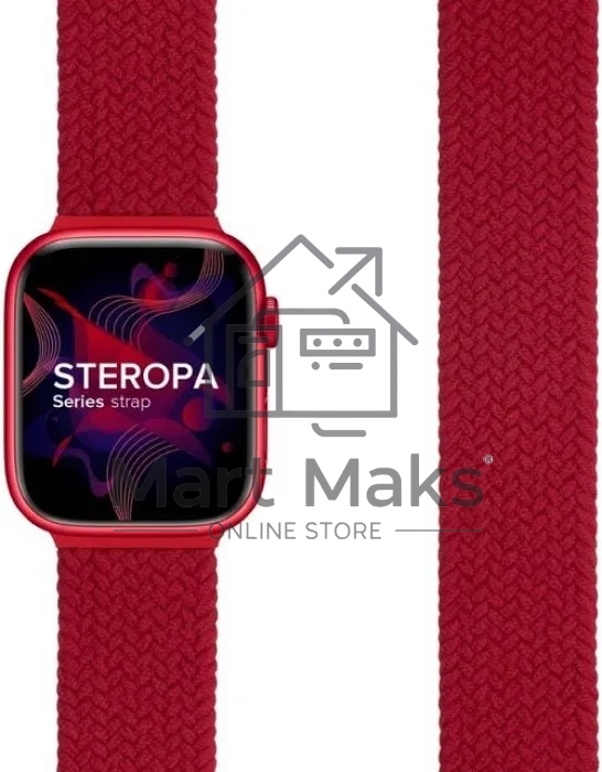 Плетеный нейлоновый ремешок для Apple Watch 42/44 mm LYAMBDA STEROPA DSN-11-44-RD Red