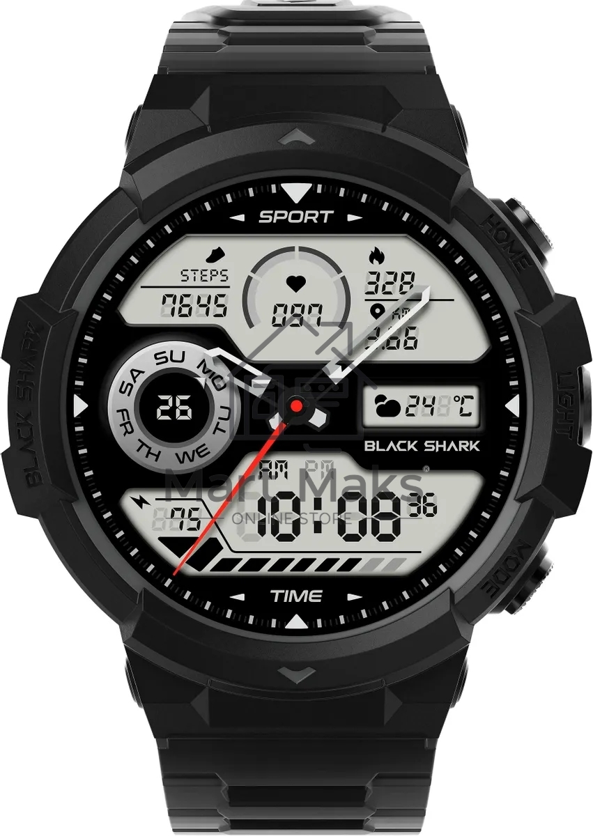 Смарт-часы Black Shark BS-W2402 (GS3 Sport) AMOLED корп.черный рем.черный (1746932)