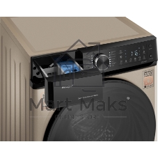 Стиральная машина Weissgauff WM 59411 Direct Drive Inverter Steam Champagne золотистая, загрузка фронтальная 11кг, 1400 об/мин., класс: A+++