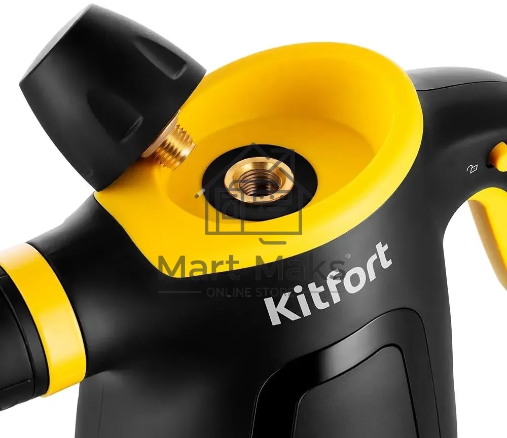 Пароочиститель ручной Kitfort КТ-9170-3 1050Вт черный/желтый