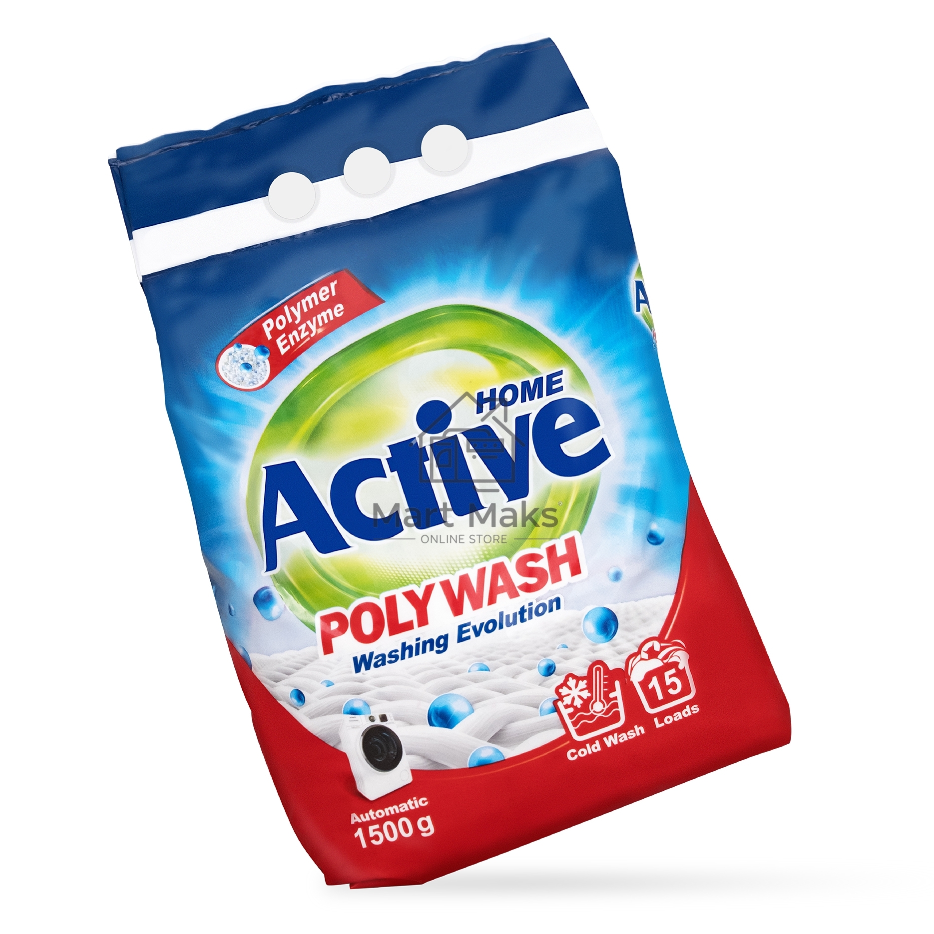 Стиральный порошок автомат ACTIVE Poly Wash, 1.5 кг (511701037)
