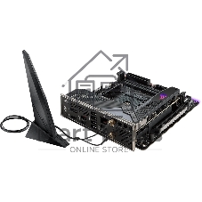 Материнская плата ASUS ROG STRIX X570-I GAMING, AM4, AMD X570, 2xDDR4, 4xSATA, 2xM.2, 1xPCIe 4.0 x16, 1xHDMI, 1xDP, 1x1Gb LAN, Wi-Fi 6, Bluetooth 5.0, 1xUSB-C 10Gbps, 3xUSB-A 10Gbps, 4xUSB-A 5Gbps, 2xUSB-A 2.0, 3x3.5 мм, 7.1, ITX