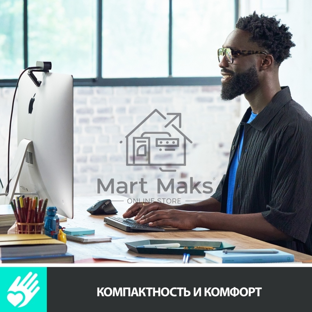 Клавиатура Logitech MX Keys Mini (920-010501) беспроводная, USB, Bluetooth/Радиоканал, темно-серый/черный