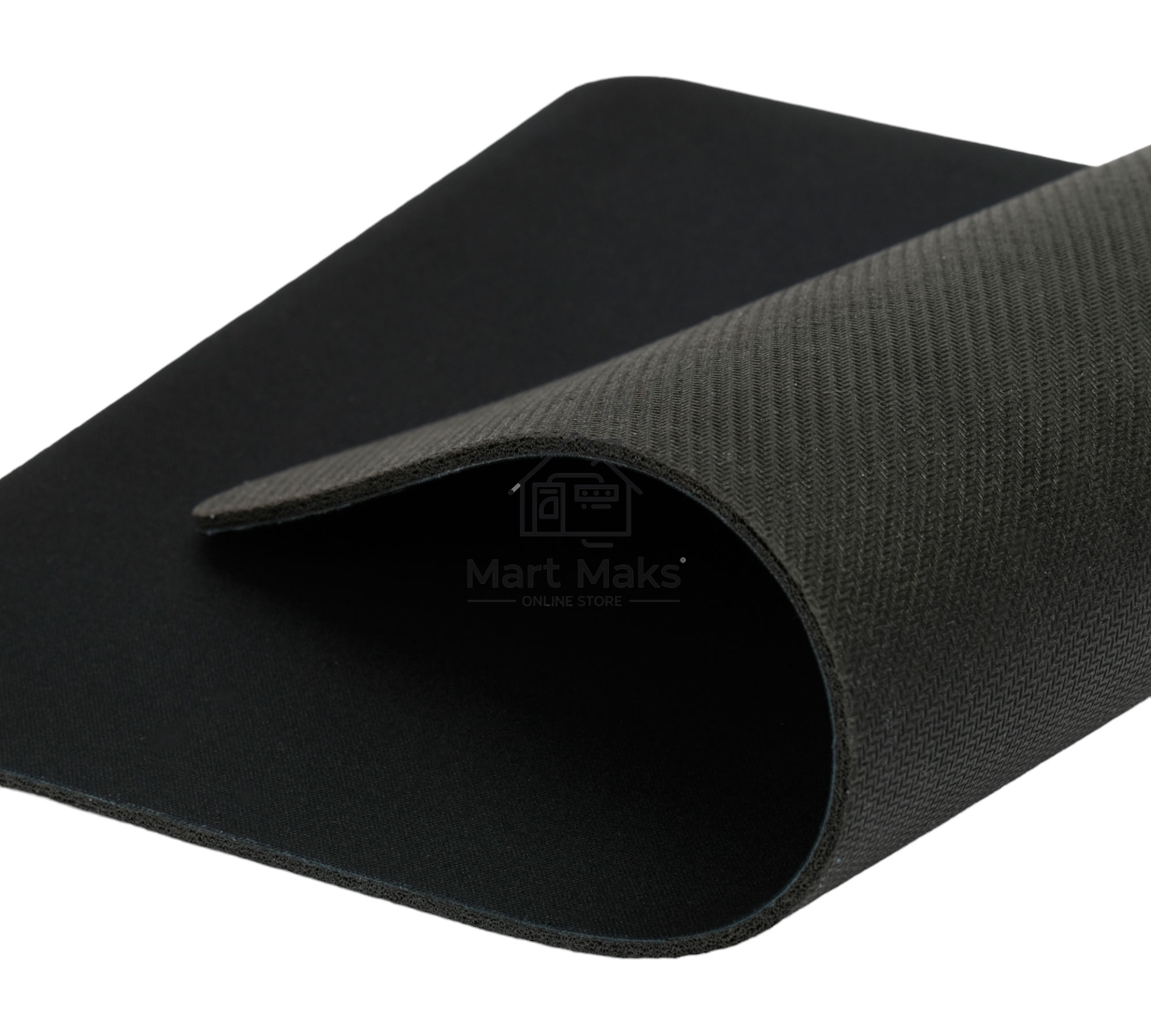 Коврик для мыши Gembird MP-35-25-BLACK, черный, 350х250х3мм, ткань+резина, пакет