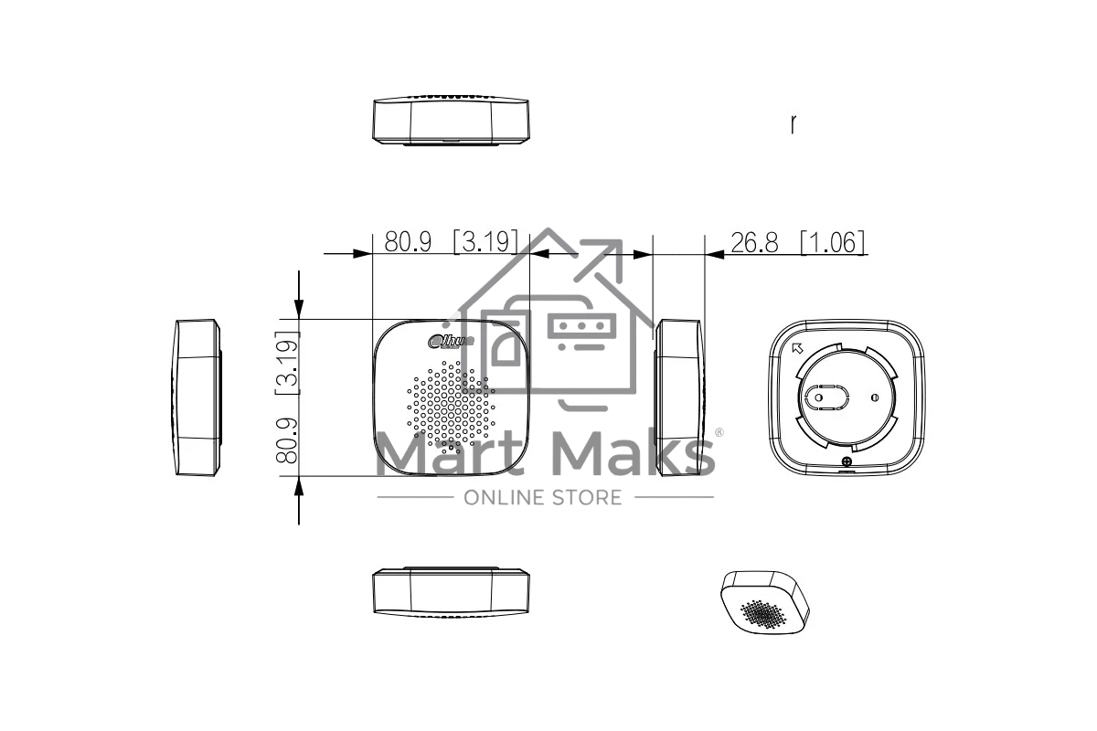 Извещатель пожарный Dahua DHI-ARA12-W2(868)