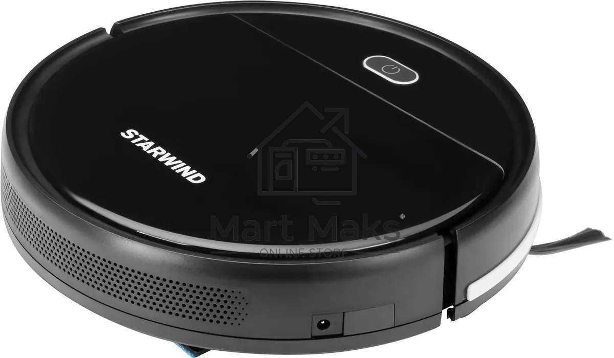 Робот-пылесос Starwind SRV3950 черный, 18 Вт, 1500 мАч Li-Ion, уборка влажная/сухая, пылесборник контейнер 0.2 л