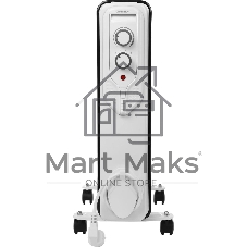 Масляный обогреватель Centek CT-6207 (11 секций) белый, 1000/1750/2500 Вт, 25 м2, 3 режима, термостат