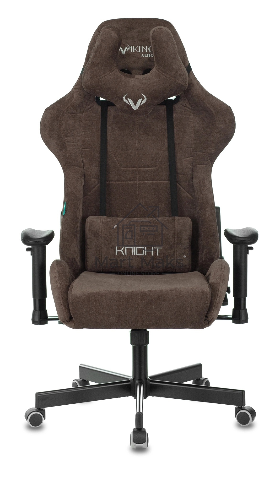 Кресло игровое Бюрократ VIKING KNIGHT LT10 FABRIC коричневый крестовина металл/пластик