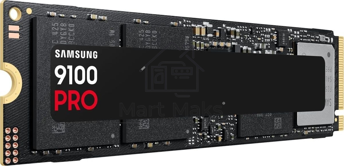 Твердотельный диск 2TB Samsung 9100 PRO, M.2, PCI-E 5.0 x4, TLC 3D NAND R/W - 14800/13400 MB/s