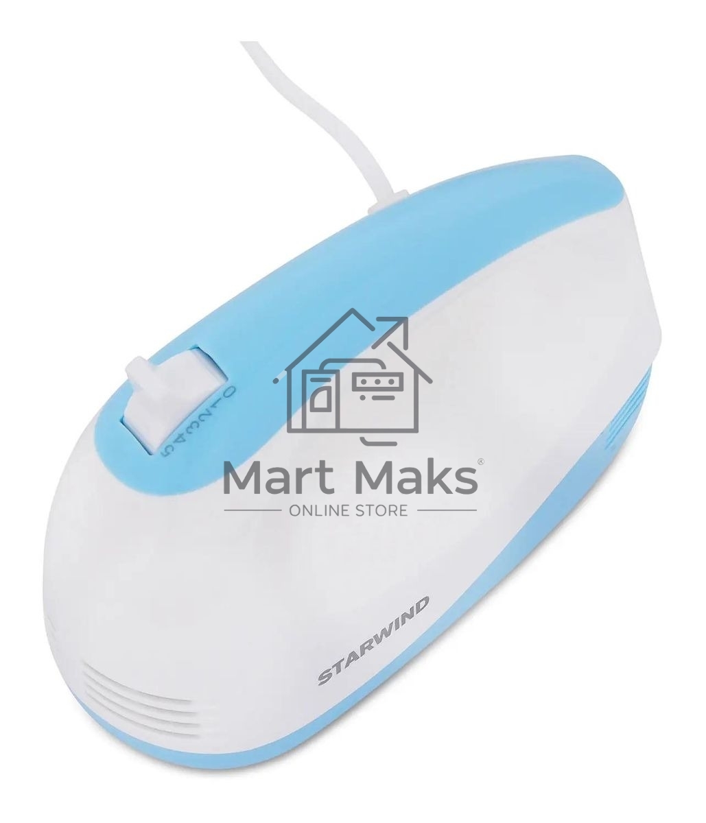 Миксер ручной Starwind SHM-261 250Вт белый/голубой