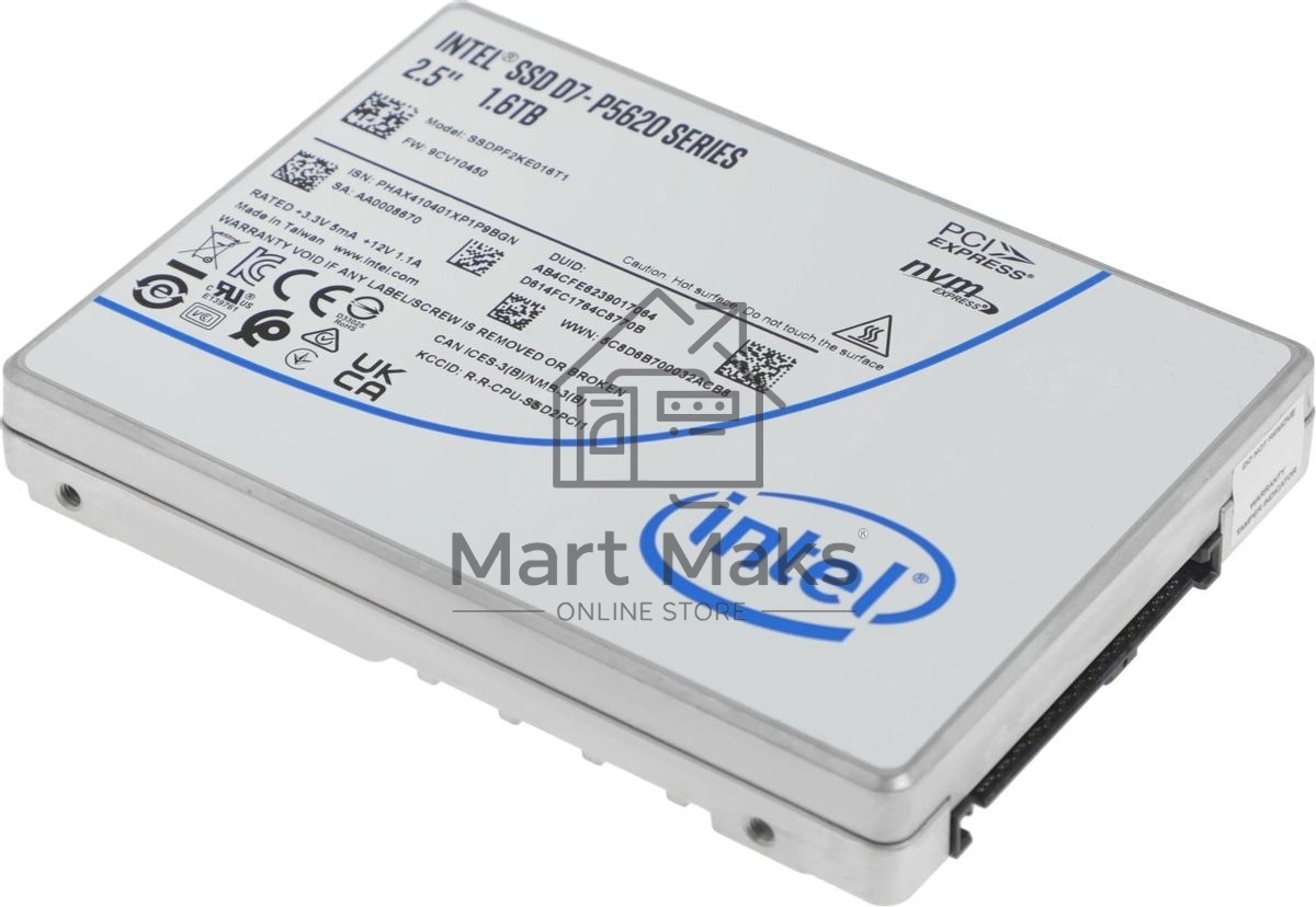 Накопитель SSD Intel Enterprise D7-P5620, 1.6Tb, U.2 2.5
