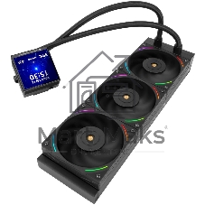 Система жидкостного охлаждения Thermalright Hyper Vision 360 ARGB Soc-AM5/AM4/1151/1200/2066/2011/1700 черный 4-pin 29.6dB Al LCD Ret (H-VISION-360-BL-ARGB)