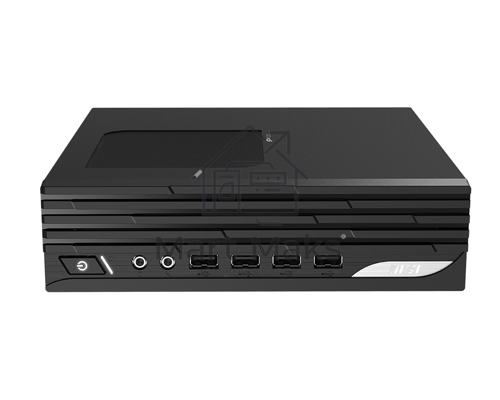 Неттоп MSI Pro DP21 13M Mini Core i3-13100 (3.4GHz), 8Gb DDR4 SO-DIMM, 256GB SSD M.2, Intel UHD Graphics 730, noDVD, WiFi, BT, 120W, VESA, COM Port, Wired keyboard&mouse, noOS, 1y war-ty (9S6-B0A421-672)