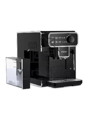 Кофемашина автоматическая Kitfort КТ-7256 черный/нержавеющая сталь, исп. кофе - зерновой, 1.5 л, 1350 Вт, 15 бар