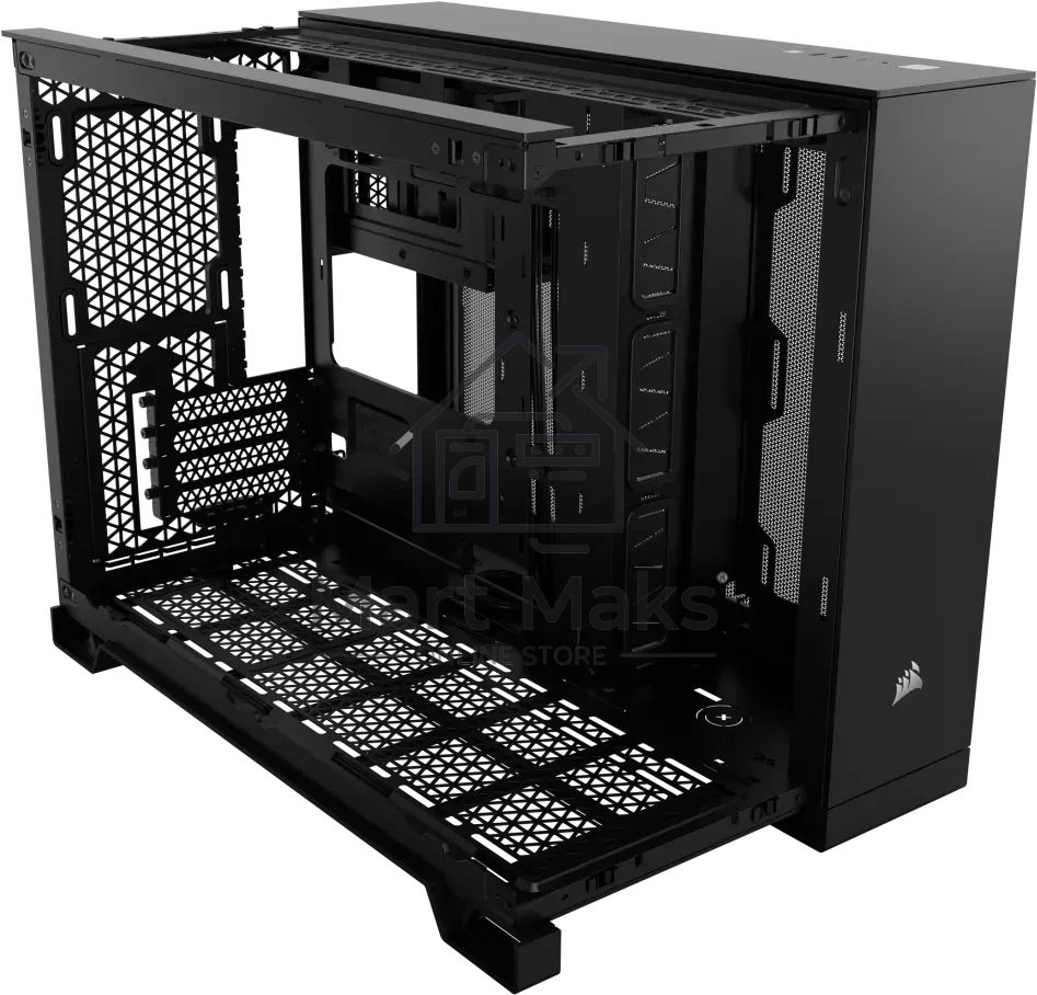 Компьютерный корпус без блока питания Corsair 2500X Airflow, Midi-Tower, TG, no fan, 2xUSB-A 3.2, 1xUSB 3.2 Type-C, mATX, mITX черный