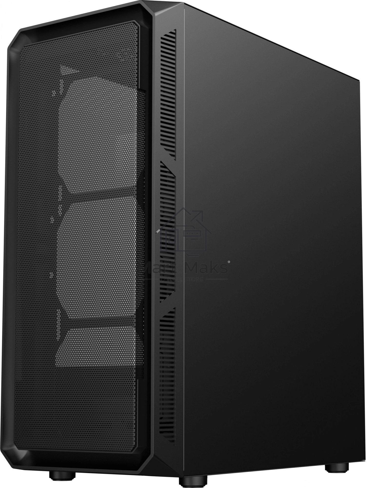 Компьютерный корпус Оклик OCC-MD301 черный без БП ATX 6x120mm 2xUSB2.0 1xUSB3.0 audio bott PSU