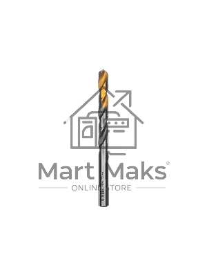 Сверло спиральное по металлу Denzel 11 x 142мм, Р6М5, Golden Tip, многогранная заточка