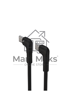 Кабель Maxvi MC-A25TT черный USB-C -USB-C, 3A, 60W