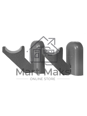 Комплект настенных регулируемых кронштейнов Royal Thermo Design 100, серебристые