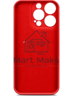 Чехол (клип-кейс) BoraSCO для Apple iPhone 14 Pro Microfiber Case красный (70808)