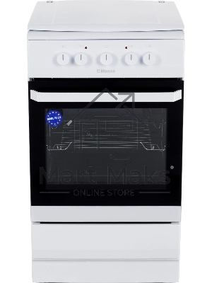 Плита электрическая Hansa FCEW53000 белый, конфорок 4 шт, духовка 68 л, 50 см x 85 см x 60 см