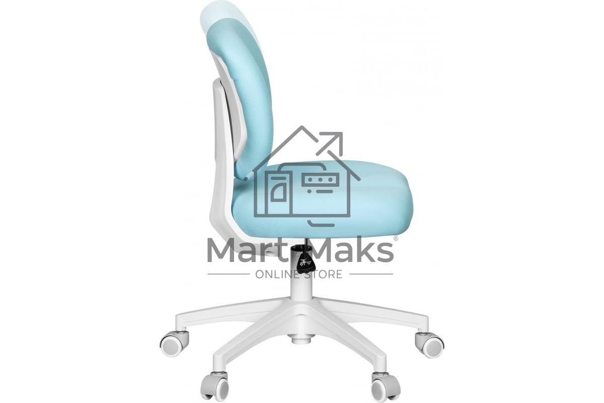 Кресло детское Cactus CS-CHR-3594BL голубой, крестов. пластик белый