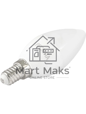 Лампа светодиодная Ресанта LL-R-C37-6W-230-3K-E14 свеча, 6 Вт, теплый, Е14