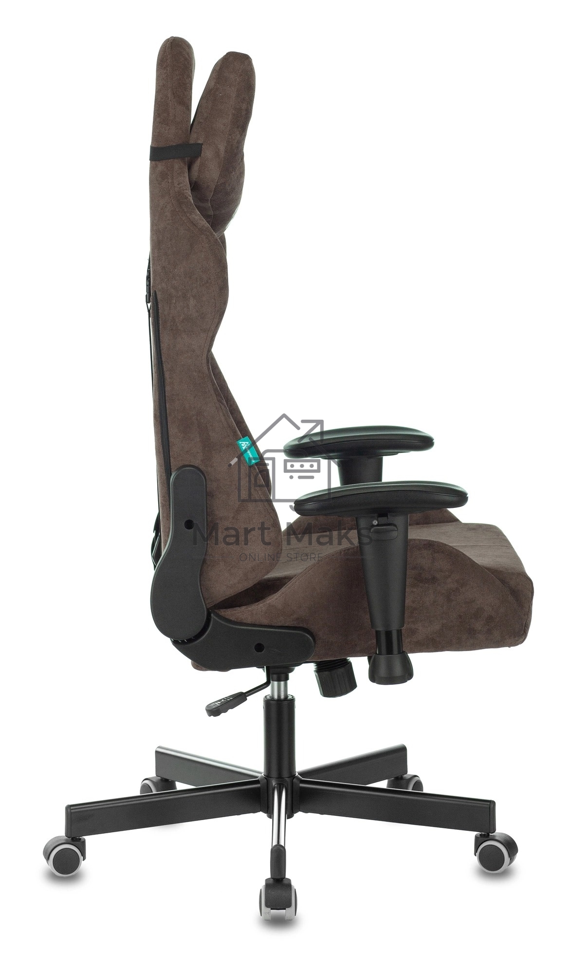 Кресло игровое Бюрократ VIKING KNIGHT LT10 FABRIC коричневый крестовина металл/пластик