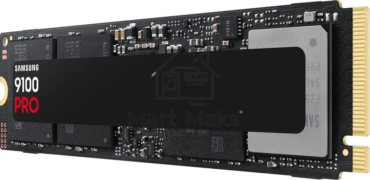 Твердотельный диск 2TB Samsung 9100 PRO, M.2, PCI-E 5.0 x4, TLC 3D NAND R/W - 14800/13400 MB/s