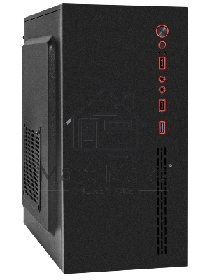 Компьютерный корпус Minitower ExeGate BAA-403-UNS450 (mATX, БП UNS450 с вент. 12см, 2*USB, HD Audio, черный)