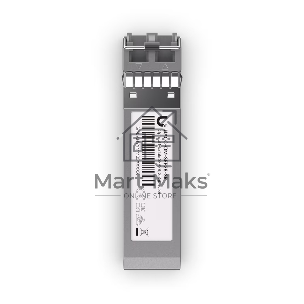 Трансивер Ubiquiti UACC-OM-SFP28-SR SFP28 transceiver that supports 25G connections up to 100 m using multi-mode fiber with a duplex LC UPC connector