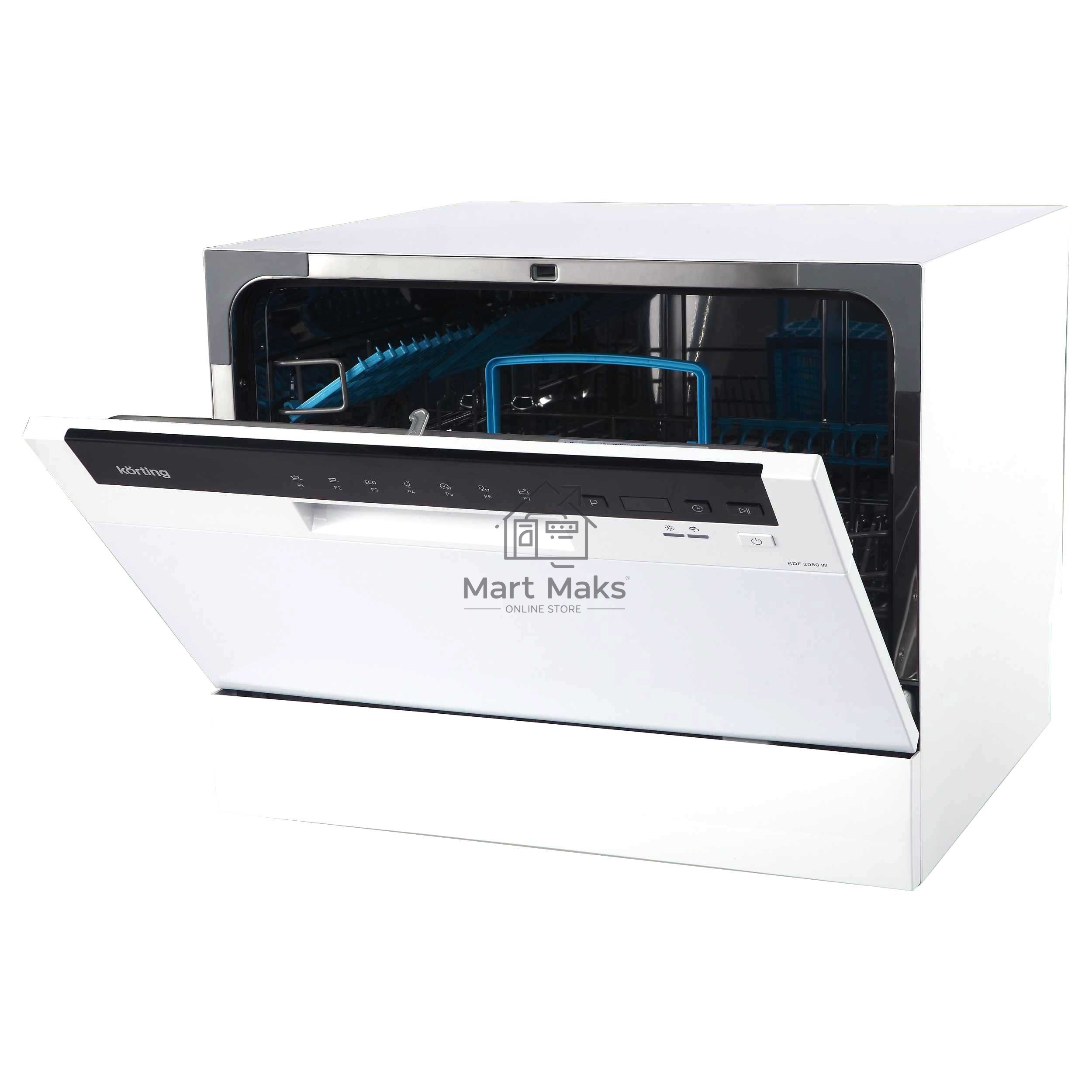 Посудомоечная машина Korting KDF 2050 W, белый, 55 см, 6 компл., 49 дБ, класс A+