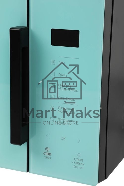 Микроволновая печь Samsung MG23T5018AN/BW голубой, 23 л, 800 Вт, переключатели - сенсор