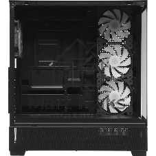 Корпус ACCORD ACC-ZA11B AR Black, Midi-Tower, чёрный, 4 x 120 мм