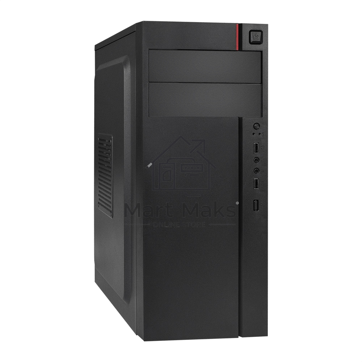 Корпус ExeGate AA-440-AA450, Midi-Tower, чёрный, БП 450 Вт