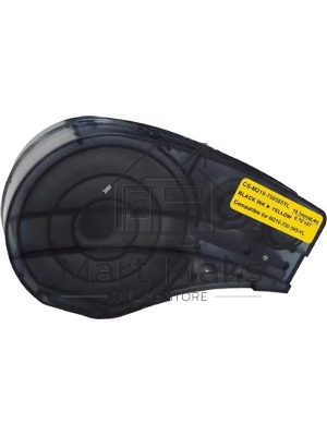 Картридж ленточный Cactus CS-M210-750595YL черный шрифт, желтый фон (19.1 мм, 6.4 м) для Brady M210/M211/M210-LAB