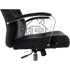Кресло руководителя Бюрократ T-9928SL Fabric черный Italia Black, крестов. металл хром