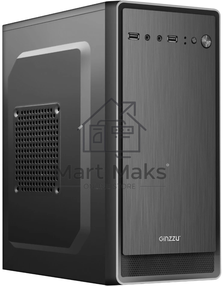 Компьютерный корпус GINZZU (17220) B180 2*USB 2.0,AU
