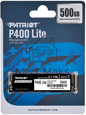 Накопитель SSD Patriot P400 Lite 500Gb (P400LP500GM28H)