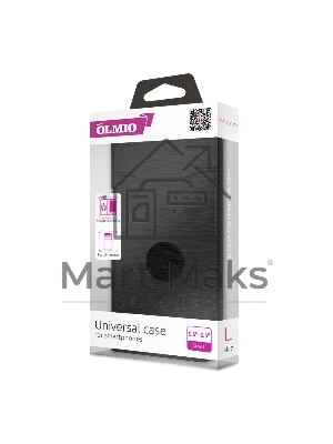 Чехол-книжка универсальный для смартфонов OLMIO р.L, 5.5