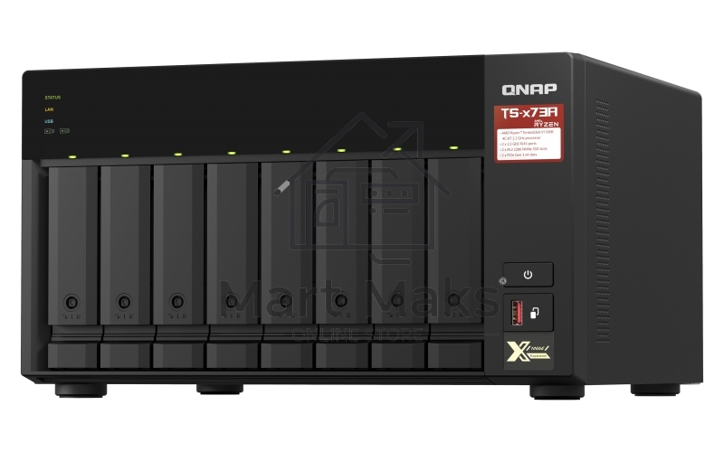 Сетевое хранилище без дисков SMB QNAP TS-873A-8G NAS, 8 trays 3,5