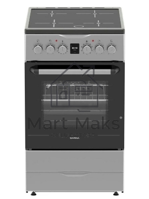 Плита электрическая DARINA PLS ECI241 616 1S серебристый, конфорок 4 электрических (индукционных), духовка 50 л, 50 см x 85 см x 60 см