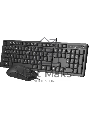 Комплект клавиатура + мышь A4Tech KR-3330S клав:черный мышь:черный USB