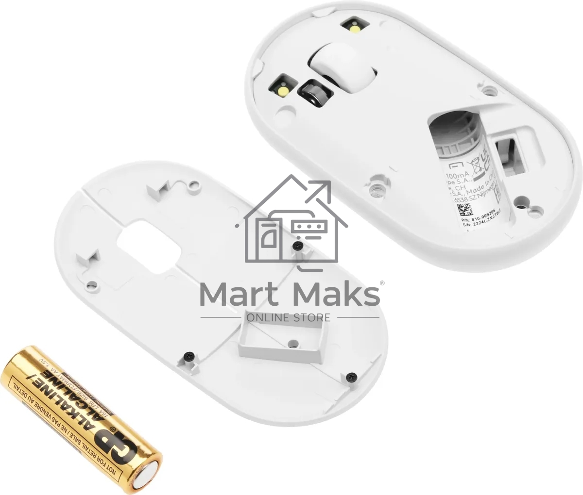 Мышь беспроводная Logitech Pebble 2 M350S белый, 4000 dpi, Bluetooth, кнопки - 3