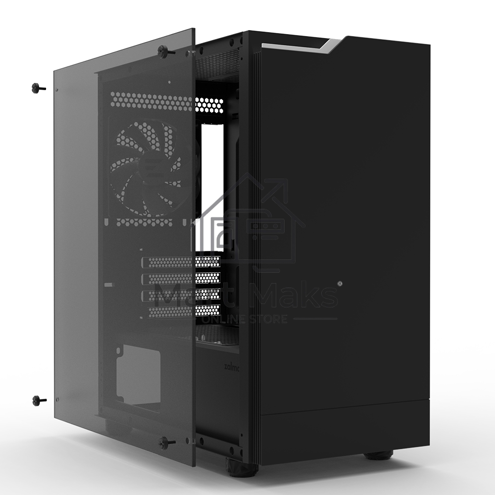 Компьютерный корпус ZALMAN T4 PLUS, MATX, BLACK, WINDOW, 1 x Combo (3.5'' or 2.5''), 1x3.5'', 2x2.5