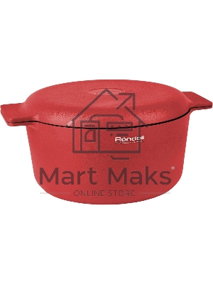 Кастрюля Rondell Red Edition RDA-1118, 4.6л, 24см, с крышкой, красный