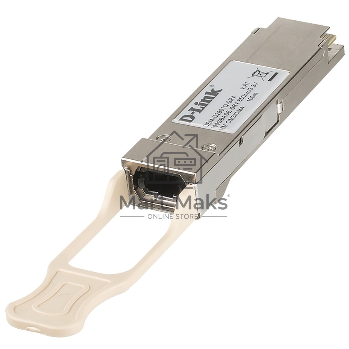 Трансивер D-Link DEM-Q2801Q-SR4/A1A QSFP28 с 1 портом 100GBase-SR4 для многомодового оптического кабеля OM3 (до 70 м) / OM4 (до 100 м)